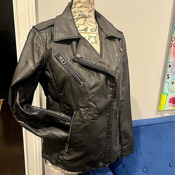 Lucky Brand Faux Leather Vegan Moto Jacket - Picture 8 of 16